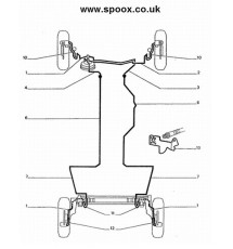 Genuine OE Peugeot 205 1.9 GTI original brake line