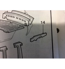 Genuine OE Peugeot 205 OSR floor stiffener rail - 7252.43
