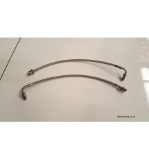 Spoox Custom Peugeot 106 / Saxo Brembo 4 Pot S/S Front Brake Hoses (PAIR)