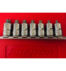 Snap On 7 pc 3/8" Drive TORX® Bit Stubby Socket Driver Set - 207EFTXYSE