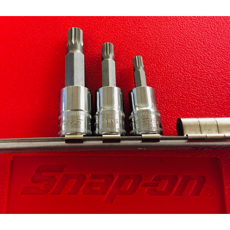Snap On 3 Piece Multispline Socket Set - VAG Group - TSS3