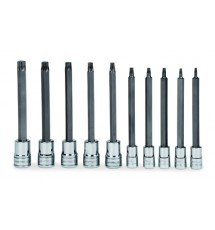 Snap On 10 pc Combination Drive TORX® Bit Long Socket Set (T8–T50)