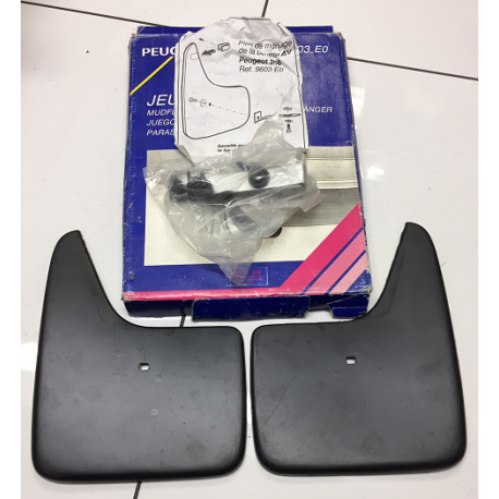 Genuine OE Peugeot 306 plain front mudflaps - 9603.E0