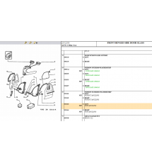 Brand New Genuine OE Peugeot 405 Mi16 Nearside Front Outer Window Scraper Seal - 9334.63
