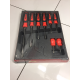 Snap On 8 pc Instinct® Hard Grip Combination Orange Screwdriver Set
