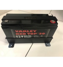 Spoox Motorsport Varley Red Top 30 Alloy Battery Tray (Black) 