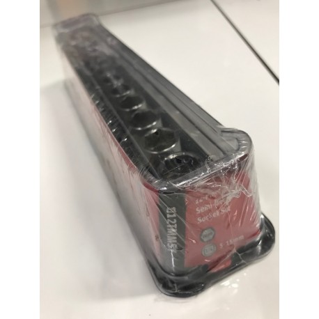 NEW Snap On 12-pc 1/4" 6-Point Flank Drive® Semi-Deep Metric Socket Set 112TMMSY