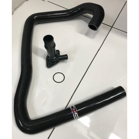 Citroen Saxo VTR Silicone Lower Radiator Hose '00-'03 (BLACK) - FAST ROAD