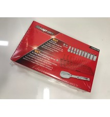 Snap On 10 Piece Semi Deep Socket Set & Standard Handle Ratchet - 110TMSY72KR
