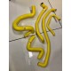 S.R.D Peugeot 205 / 309 Gti Full Silicone Oil Breather / Filler Hose Kit - Yellow