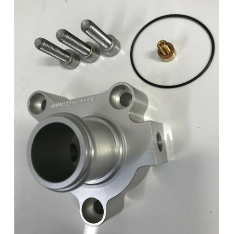 S.R.D Ford Zetec Black & Silver & Mk1 Focus RS Billet Thermostat Housing (CLEAR)