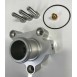 S.R.D Ford Zetec Black & Silver & Mk1 Focus RS Billet Thermostat Housing (CLEAR)