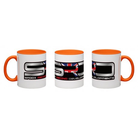 Spoox Racing Developments Orange Wraparound Mug - 325ml