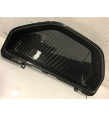 Peugeot 106 Series 2 Carbon Fibre Clock Binnacle Surround - Gloss - Flat Back