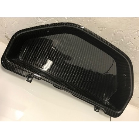 Peugeot 106 Series 2 Carbon Fibre Clock Binnacle Surround - Gloss - Flat Back