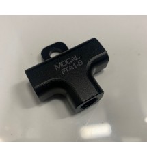 Mocal Billet Alloy Female T Piece - 3/8UNF (long thread)