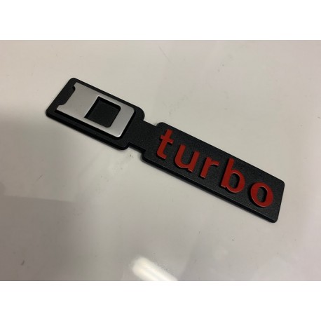 Brand New Genuine O/E Peugeot 205 D-Turbo tailgate badge - 8659.CP