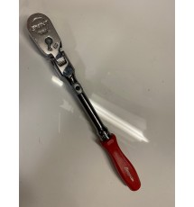 Snap On 3/8" Drive Dual 80® Technology Hard Grip Standard Handle Locking Flex-Head Ratchet (Red)