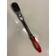 Snap On 3/8" Drive Dual 80® Technology Hard Grip Standard Handle Locking Flex-Head Ratchet (Red)