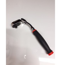 FHOF80A 3/8" Drive Std. Handle Offset Soft Grip Flex head Ratchet (Red)