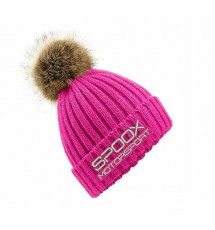 Team Spoox Motorsport Fuchsia Pom Pom Beanie Hat