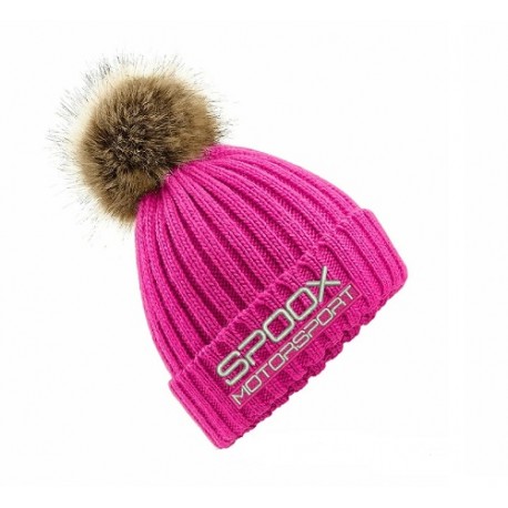 Team Spoox Motorsport Fuschsia Pink  Beanie Hat
