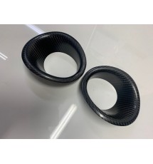 Peugeot 106 Carbon Fibre Front Bumper Ducts - Matt Finish