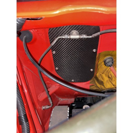 Peugeot 309 carbon fibre pedal box blanking plate