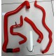 Peugeot 106 S1 XSi Silicone Coolant Hose Kit  1.4 8v (RED) - RHD