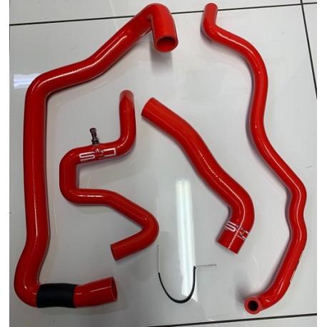 Peugeot 106 S1 XSi Silicone Coolant Hose Kit  1.4 8v (RED) - RHD