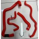 Peugeot 106 S1 XSi Silicone Coolant Hose Kit  1.4 8v (RED) - RHD