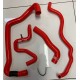 Peugeot 106 S1 XSi Silicone Coolant Hose Kit  1.4 8v (RED) - RHD