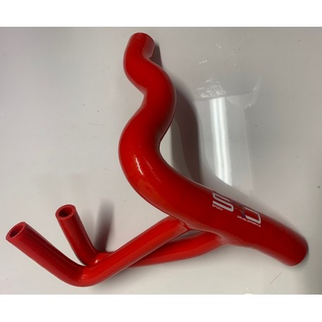 Peugeot 205 GTI Silicone Top Radiator Hose with oil cooler - RED