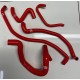 Spoox Racing Developments Peugeot 205 / 309 GTI Full Silicone Oil Breather / Filler Hose Kit - RED