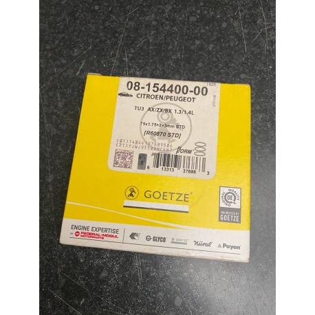 GOETZE 08-154400-00 Piston Ring Kit - TU3 - 75mm Standard