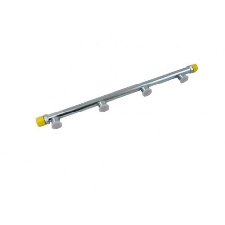 Jenvey Steel Fuel Rail (84mm centres) -6 JIC Fittings