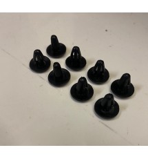 Genuine O/E Peugeot 106 bonnet seal securing clip set - (8)