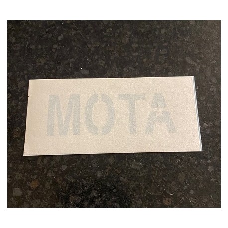 Peugeot 205 & 309 MOTA (Graphite Grey) Paint Code Applicator Stencil