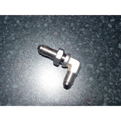 3/8 x 24 JIC -3 90 Degree Bulkhead Fitting