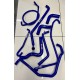 1991 Onwards Peugeot 205 GTI 8 Valve Silicone Coolant Hose Kit - BLUE - No Factory Oil Cooler