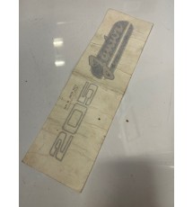 Genuine O/E Peugeot 205 Junior Sticker Badge