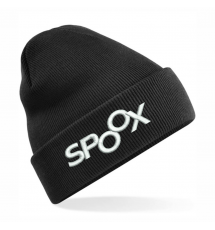 Spoox Black Beanie Hat