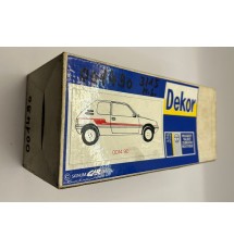 Genuine OE Peugeot 205 3 door red stripe decal kit - 0014.90