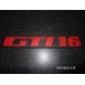 Peugeot 309 GTI-16 tailgate badge