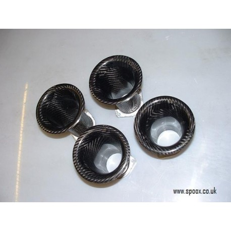 Carbon Fibre Air Trumpet 45mm Bore x 90mm Long - AHC45x90