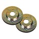 Peugeot 206 CC EBC TurboGroove Rear Brake Discs (PAIR)