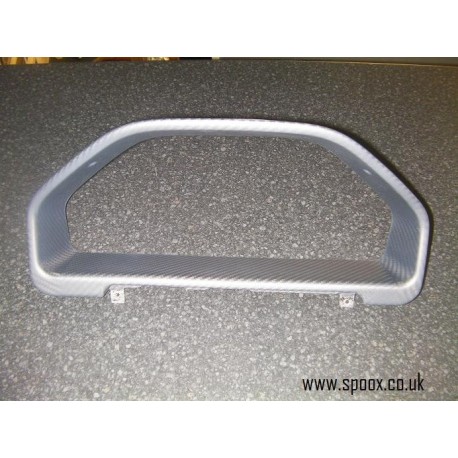 Peugeot 106 Series 2 Carbon Fibre Clock Binnacle Surround - Matte