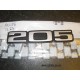 Brand New Genuine O/E Peugeot '205' tailgate badge - 8660.48