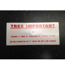 Peugeot 205 & 309 'Tres Important' Graphic / Sticker