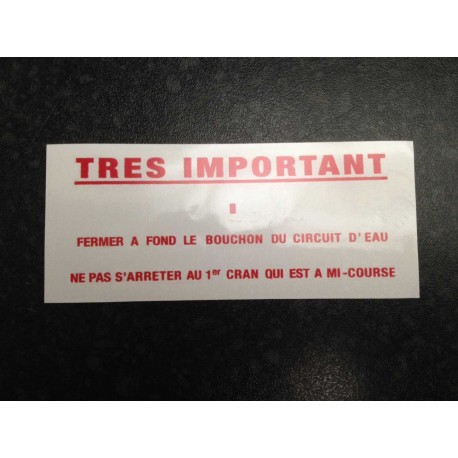 Peugeot 205 & 309 'Tres Important' Graphic